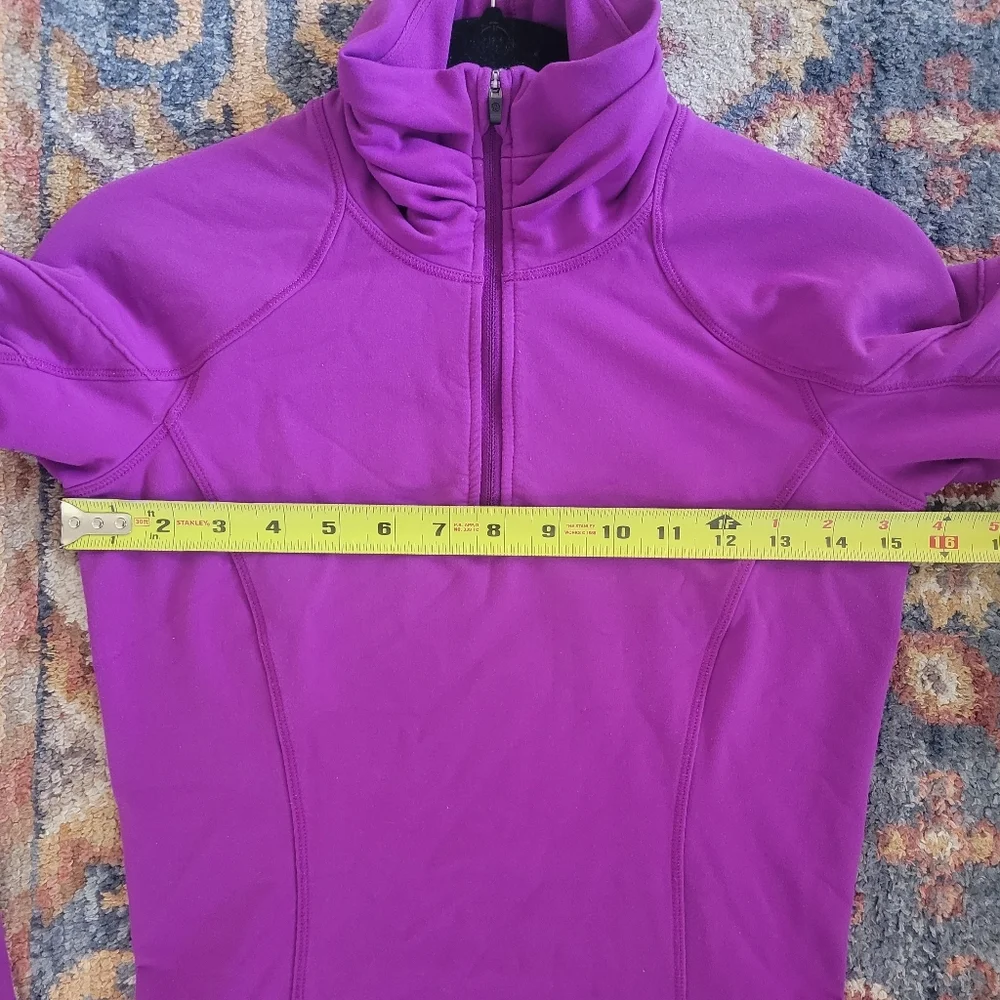 Lululemon Face The Frost 1/2 Zip 2 Tender Violet Tech Fleece Quarter Zip Sweater